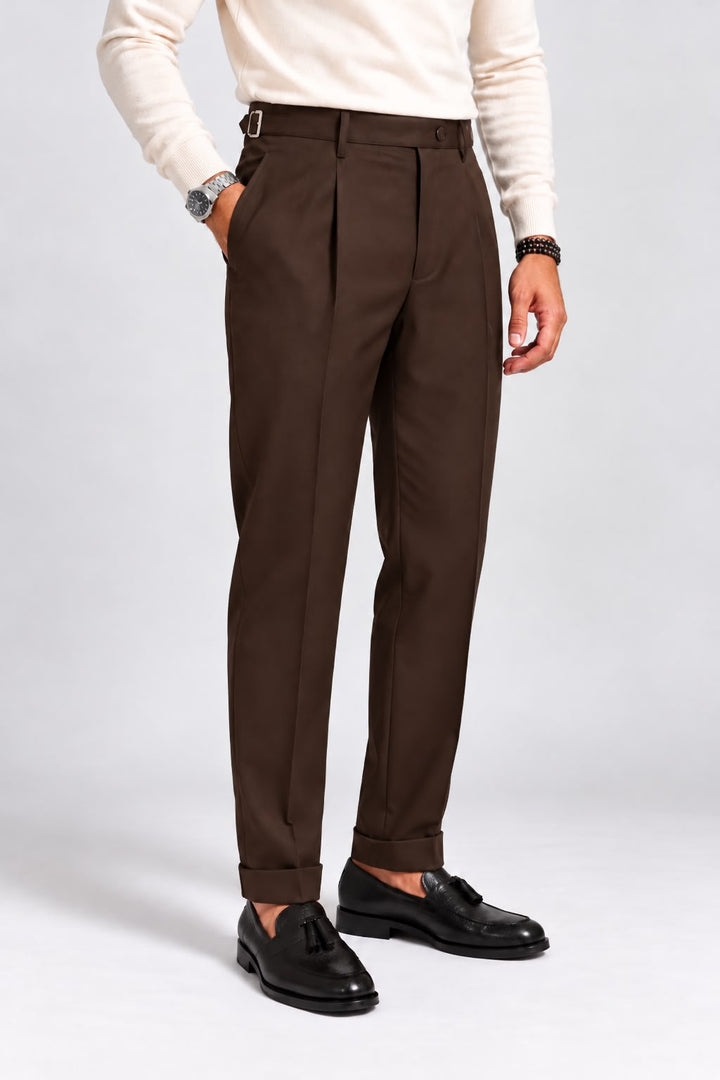 Pantalone 8025 fibia laterale con pinces