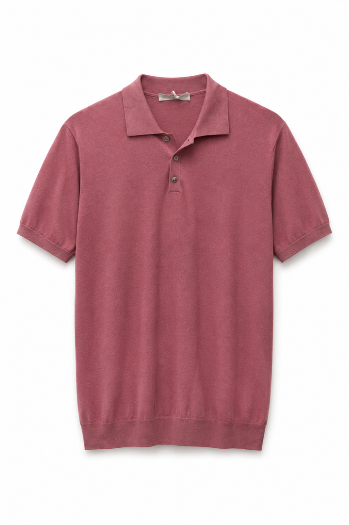 Polo in filo 3 bottoni