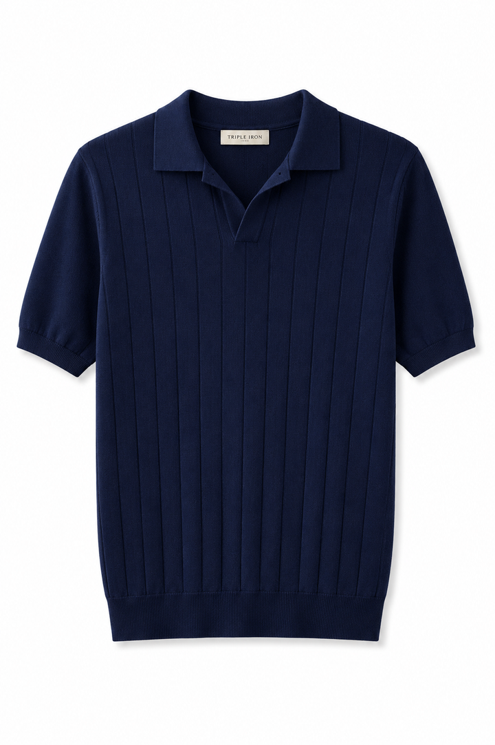 Polo in filo a coste