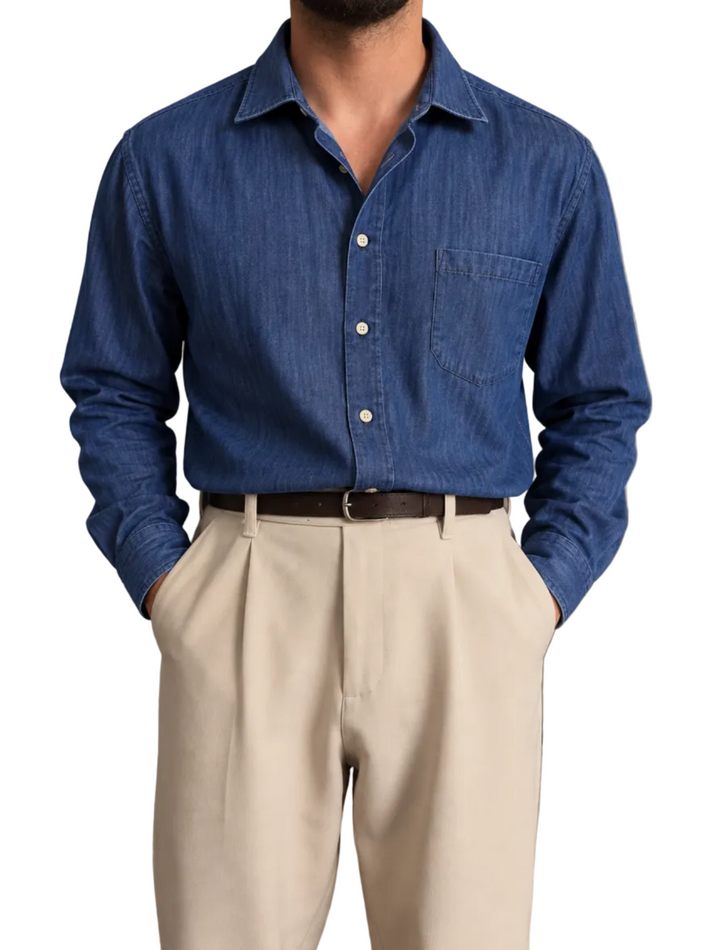 Overshirt denim Sartoria Migliaccio