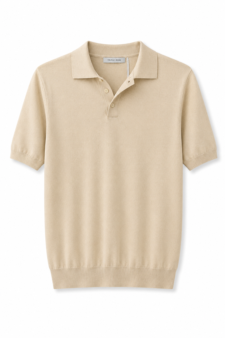 Polo in filo 3 bottoni