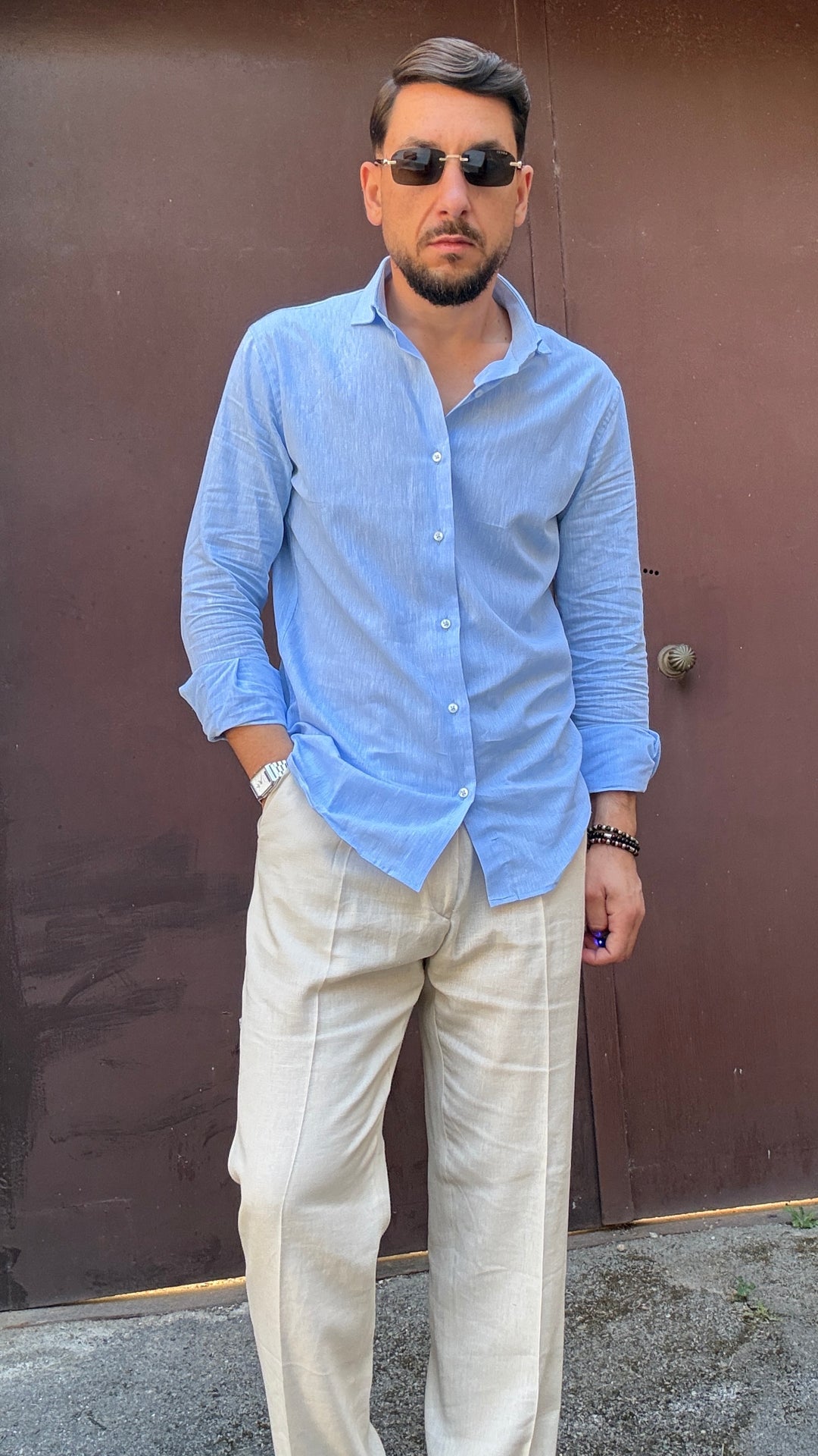 Camicia Sartoria Migliaccio 100% Lino