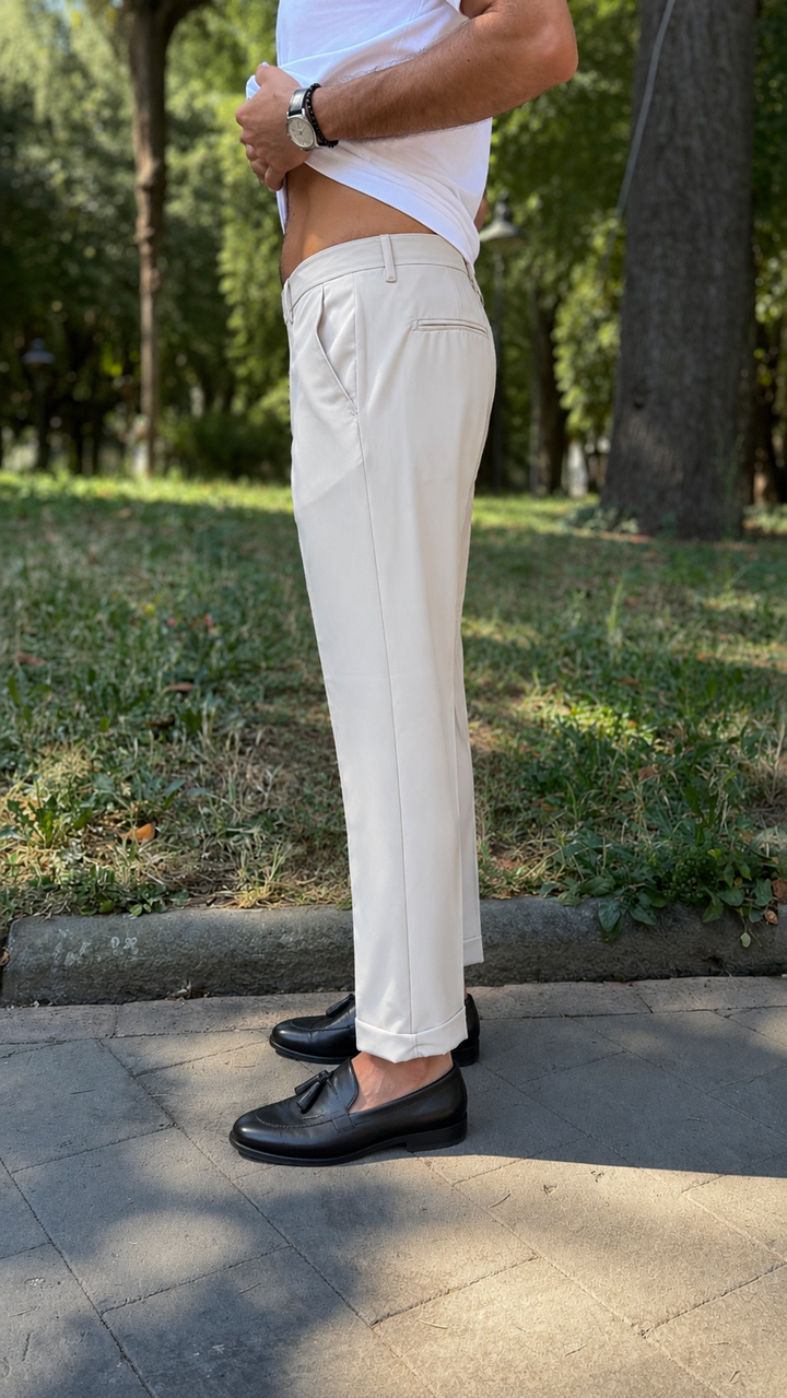 Pantalone Miller 8011 con abbottonatura laterale