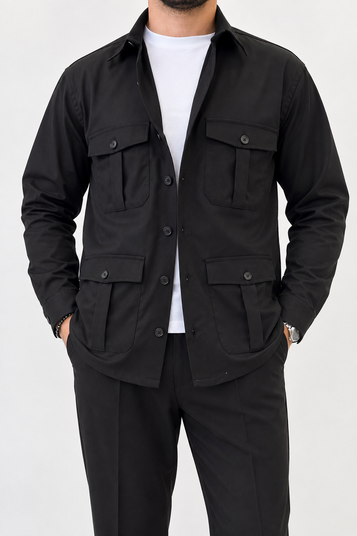 Sahariana Uomo Four Pocket