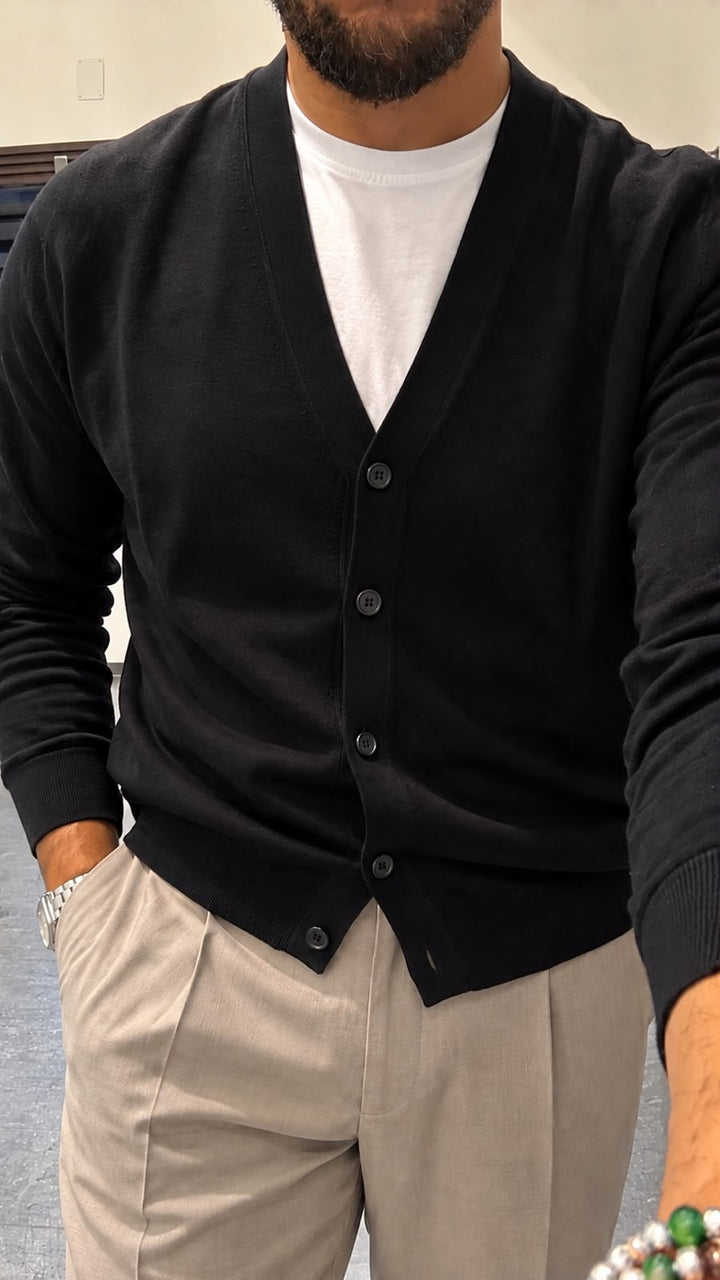 Cardigan con bottoni