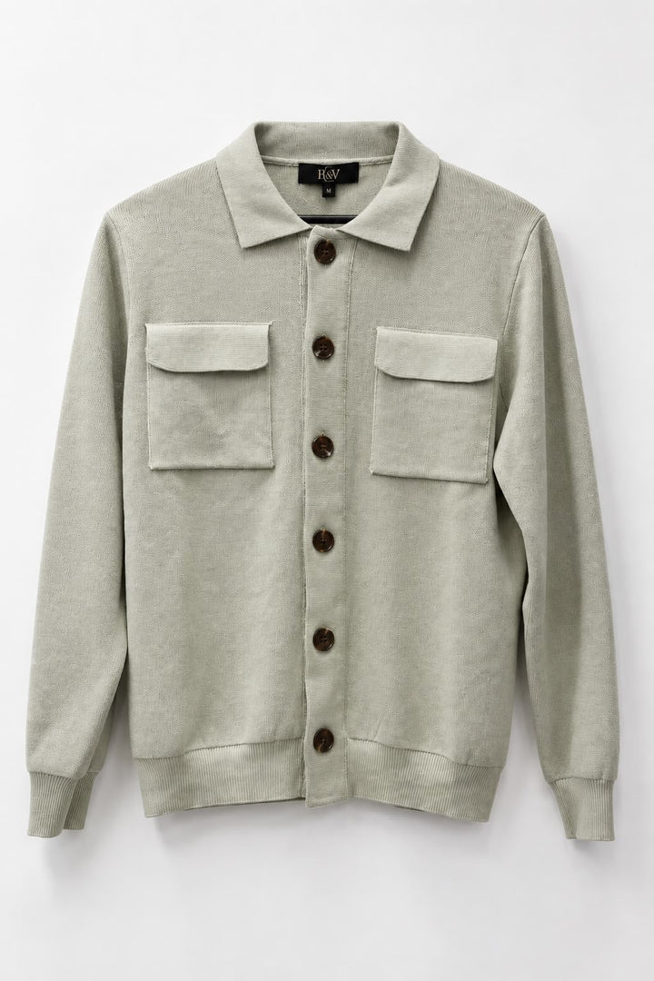 Cardigan strutturato con colletto