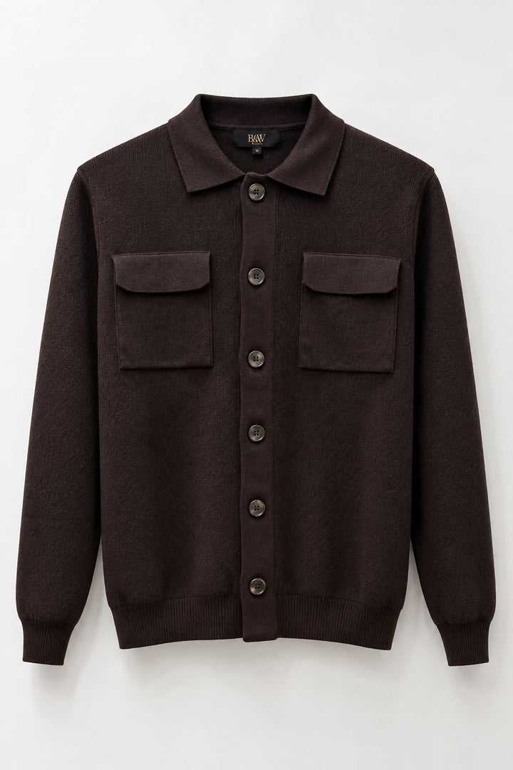 Cardigan strutturato con colletto