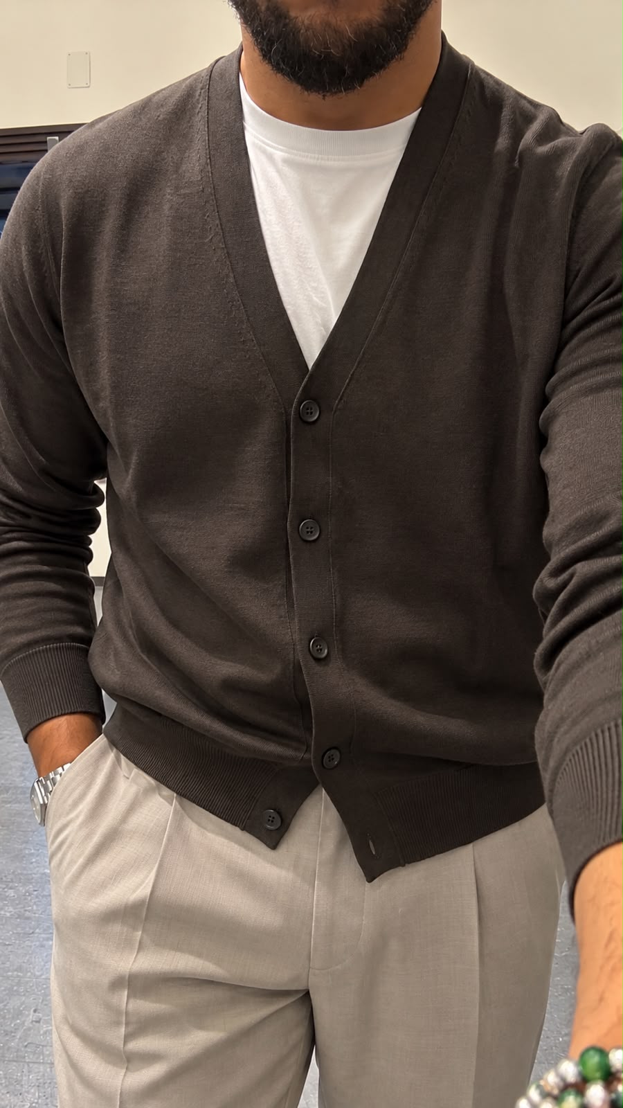 Cardigan con bottoni