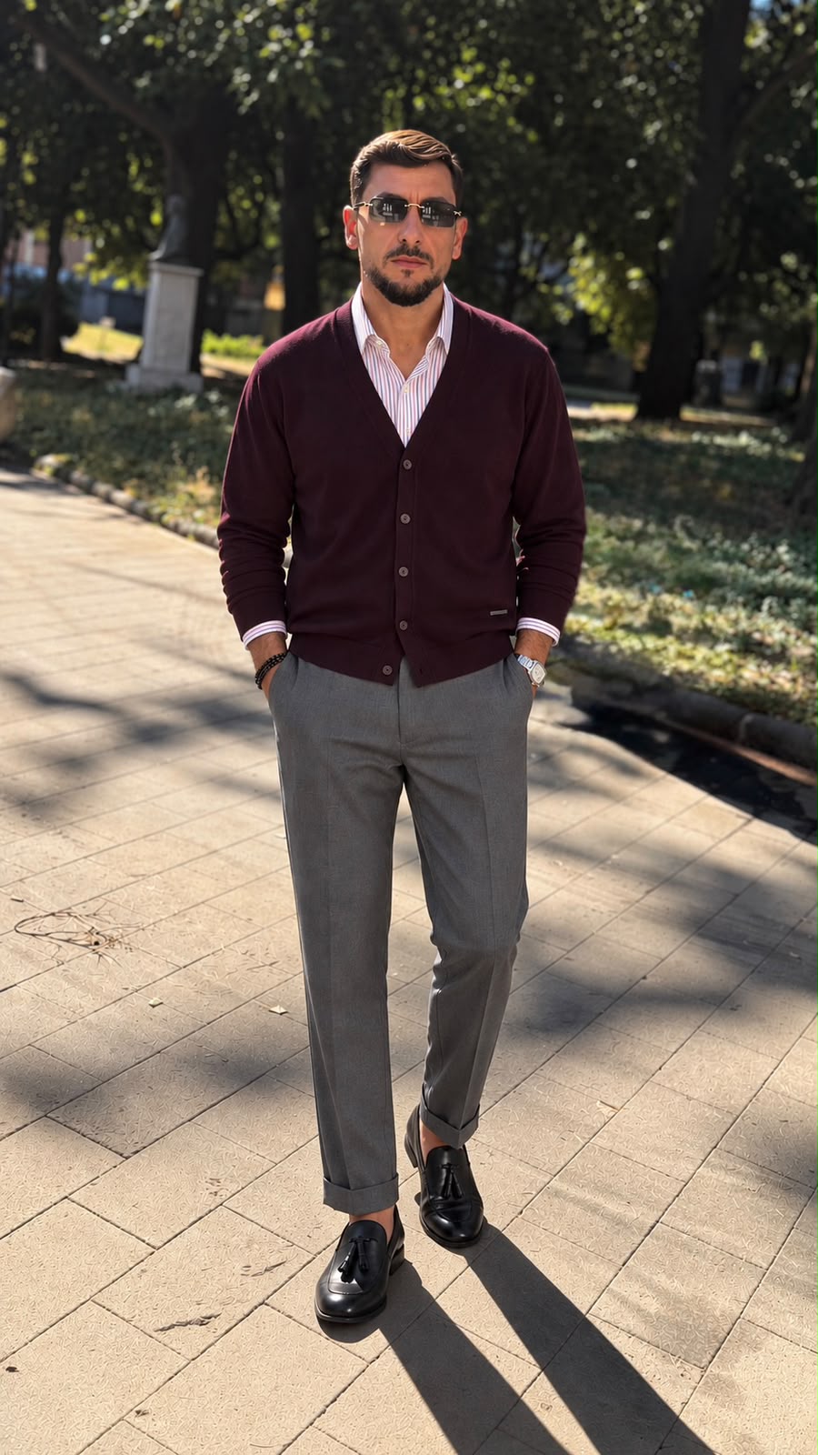 Cardigan con bottoni