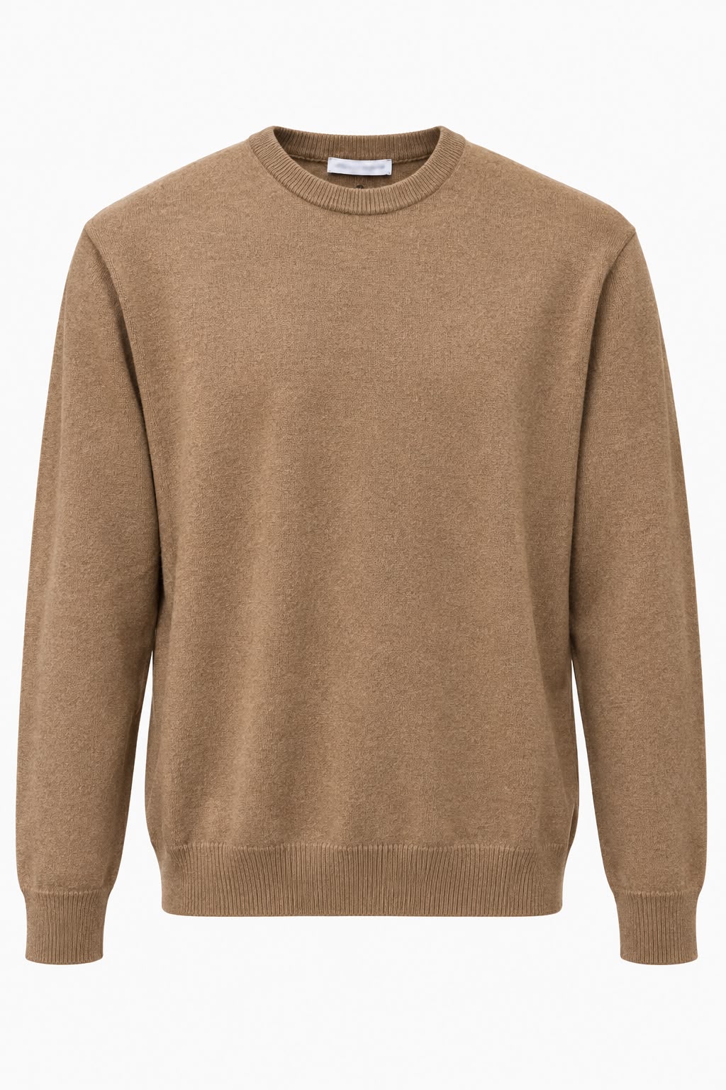Pullover girocollo misto cashmere